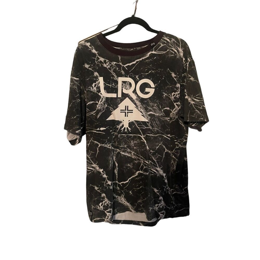 LRG Men's Multicolor Allover Print Premium Fit Short Sleeve T-Shirt Size XL